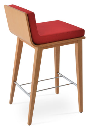 Soho Concept Dallas-pl Wood Barstools & Counterstools: Premium Upholstery, Elegant Design & 10-year Guarantee! Natural,Red  Soho-concept-dining-chair-11356