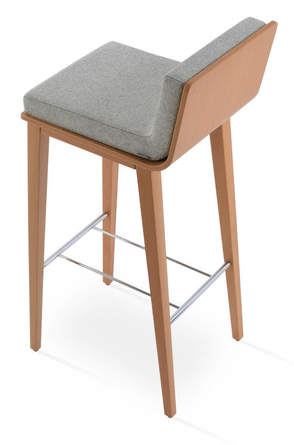 Soho Concept Dallas-pl Wood Barstools & Counterstools: Premium Upholstery, Elegant Design & 10-year Guarantee! Natural,Silver  Soho-concept-dining-chair-11353