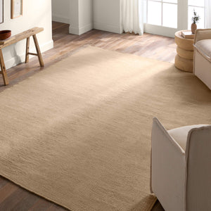 Jaipur Living Jaipur Living Cordova Handwoven Recycled Pet Tan Rug for Patios and Rooms RUG157219