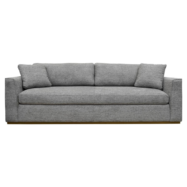 Lh Imports Anderson Sofa - Elevate Your Living Room With Modern Comfort And Sophisticated Style Today! Grey Pine,Hardwood,Pu Foam,Polyester Fiber,100% Polyester Fabric Dav008-sha