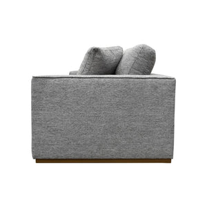 Lh Imports Anderson Sofa - Elevate Your Living Room With Modern Comfort And Sophisticated Style Today! Grey Pine,Hardwood,Pu Foam,Polyester Fiber,100% Polyester Fabric Dav008-sha