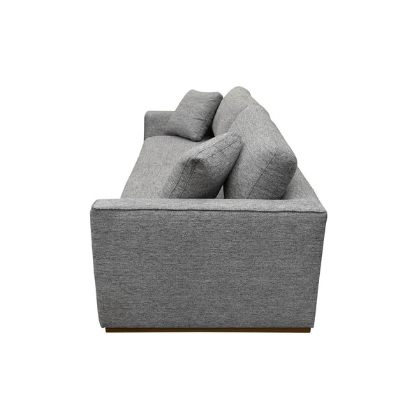 Lh Imports Anderson Sofa - Elevate Your Living Room With Modern Comfort And Sophisticated Style Today! Grey Pine,Hardwood,Pu Foam,Polyester Fiber,100% Polyester Fabric Dav008-sha