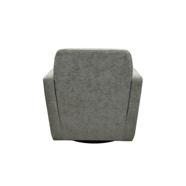 Lh Imports Cooper Swivel Club Chair - Modern Comfort For Stylish Living Rooms And Effortless Entertaining Green Pine,Hardwood,Metal,Pu Foam,Polyester Dav011-sag