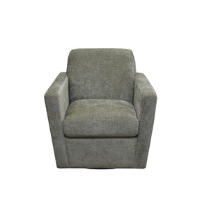 Lh Imports Cooper Swivel Club Chair - Modern Comfort For Stylish Living Rooms And Effortless Entertaining Green Pine,Hardwood,Metal,Pu Foam,Polyester Dav011-sag