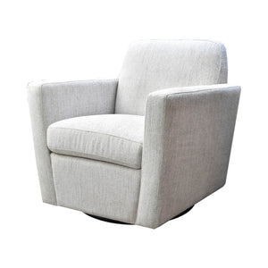 Lh Imports Cooper Swivel Club Chair - Modern Comfort For Stylish Living Rooms And Effortless Entertaining Beige Pine,Hardwood,Metal,Pu Foam,Polyester Dav011-wl