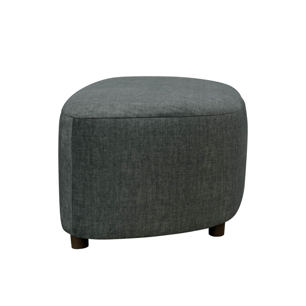 Lh Imports Isabella Ottoman - Chic Cream Weave Design With Durable Frame And Comfortable Foam Cushioning Grey ,Dark Polyester,Pu Foam,Pine,Hardwood Dav027-otto-ppw