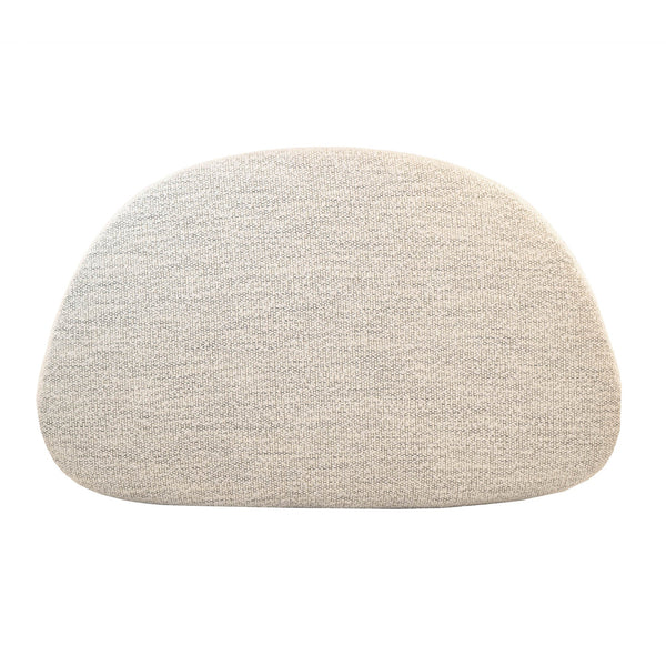 Lh Imports Isabella Ottoman - Chic Cream Weave Design With Durable Frame And Comfortable Foam Cushioning White Polyester,Pu Foam,Pine,Hardwood Dav027-otto