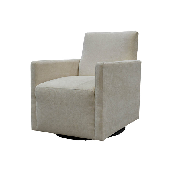 Lh Imports Riley Swivel Club Chair - Elegant Comfort And Modern Design For Your Stylish Home Décor Upgrade Beige Pine,Plywood,Metal,Pu Foam,Polyester Dav033-itd