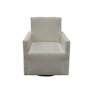 Lh Imports Riley Swivel Club Chair - Elegant Comfort And Modern Design For Your Stylish Home Décor Upgrade Beige Pine,Plywood,Metal,Pu Foam,Polyester Dav033-itd