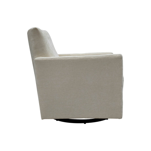 Lh Imports Riley Swivel Club Chair - Elegant Comfort And Modern Design For Your Stylish Home Décor Upgrade Beige Pine,Plywood,Metal,Pu Foam,Polyester Dav033-itd