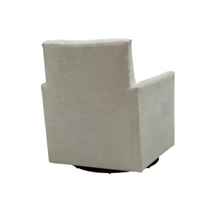 Lh Imports Riley Swivel Club Chair - Elegant Comfort And Modern Design For Your Stylish Home Décor Upgrade Beige Pine,Plywood,Metal,Pu Foam,Polyester Dav033-itd