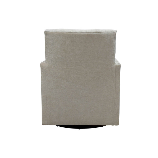 Lh Imports Riley Swivel Club Chair - Elegant Comfort And Modern Design For Your Stylish Home Décor Upgrade Beige Pine,Plywood,Metal,Pu Foam,Polyester Dav033-itd