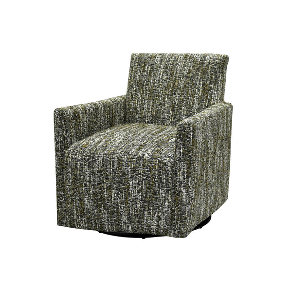 Lh Imports Riley Swivel Club Chair - Elegant Comfort And Modern Design For Your Stylish Home Décor Upgrade Green Pine,Plywood,Metal,Pu Foam,Polyester Dav033-pgn