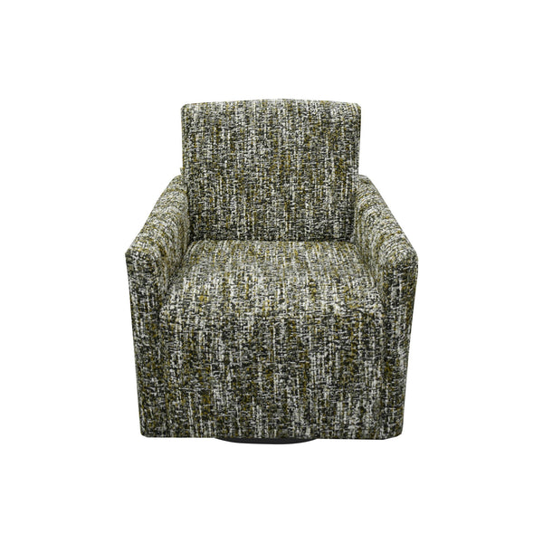 Lh Imports Riley Swivel Club Chair - Elegant Comfort And Modern Design For Your Stylish Home Décor Upgrade Green Pine,Plywood,Metal,Pu Foam,Polyester Dav033-pgn