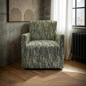 Lh Imports Riley Swivel Club Chair - Elegant Comfort And Modern Design For Your Stylish Home Décor Upgrade Green Pine,Plywood,Metal,Pu Foam,Polyester Dav033-pgn