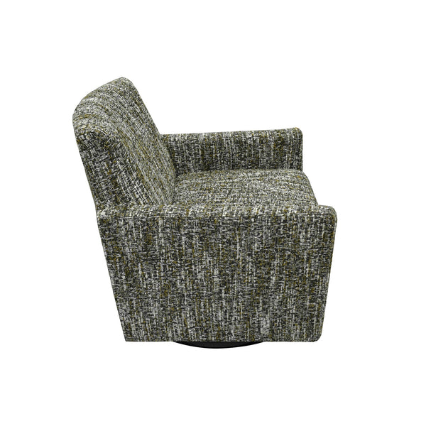 Lh Imports Riley Swivel Club Chair - Elegant Comfort And Modern Design For Your Stylish Home Décor Upgrade Green Pine,Plywood,Metal,Pu Foam,Polyester Dav033-pgn