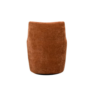Lh Imports Lilith Swivel Chair - Stylish Brick Chenille Upholstery For Modern Home Décor And Comfort Orange Pine,Plywood,Metal,Pu Foam,100% Polyester Fabric Dav034-brk