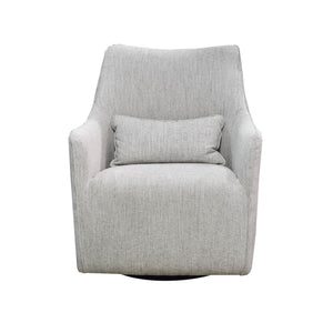 Lh Imports Lilith Swivel Chair - Stylish Brick Chenille Upholstery For Modern Home Décor And Comfort Beige Pine,Plywood,Metal,Pu Foam,100% Polyester Fabric Dav034-wl