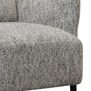 Lh Imports Beaux Club Chair - Stylish Granite Tweed Seating With Sleek Metal Legs For Ultimate Comfort Grey Polyester,Metal,Pine,Hardwood,Pu Foam Dav036-gtw