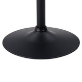 CorLiving Maya Square Adjustable Pedestal Dining Table Black/Black DAW-620-T
