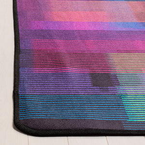 Safavieh Daytona Medium Rectangle Area Rug - Bold Black & Fuchsia Design, Durable, Washable, Oeko-tex Certified Black ,Fuchsia Polyester Day103f-5