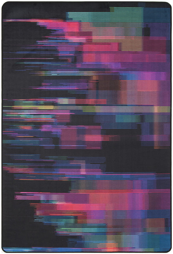 Safavieh Daytona Medium Rectangle Area Rug - Bold Black & Fuchsia Design, Durable, Washable, Oeko-tex Certified Black ,Fuchsia Polyester Day103f-5