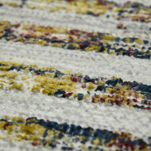 Dazzle Hand-knotted Wool Silk Geometric Rug for Elegant Living Room and Bedroom Decor