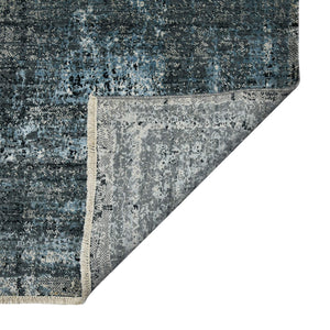 Dazzle Hand-knotted Wool Silk Area Rug Transitional Abstract Low Pile Accent