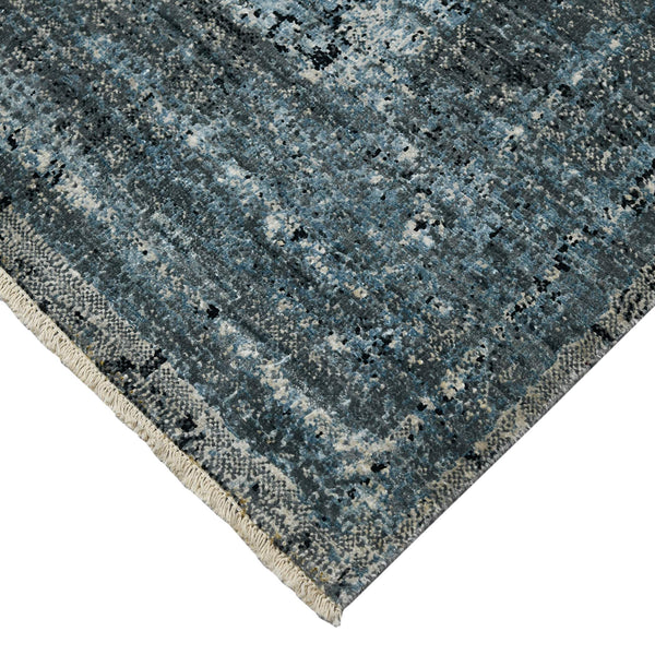 Dazzle Hand-knotted Wool Silk Area Rug Transitional Abstract Low Pile Accent