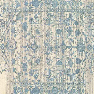 Dazzle Hand-knotted Wool Silk Abstract Area Rug for Modern and Transitional Living Spaces