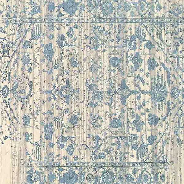 Dazzle Hand-knotted Wool Silk Abstract Area Rug for Modern and Transitional Living Spaces