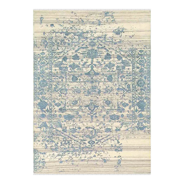 AMER Rugs Dazzle Hand-knotted Wool Silk Abstract Area Rug for Modern and Transitional Living Spaces 6' X 9' DAZ20609