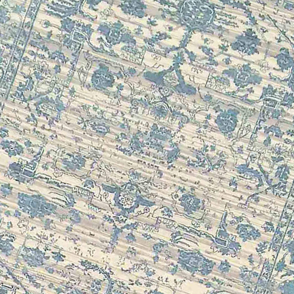 Dazzle Hand-knotted Wool Silk Abstract Area Rug for Modern and Transitional Living Spaces