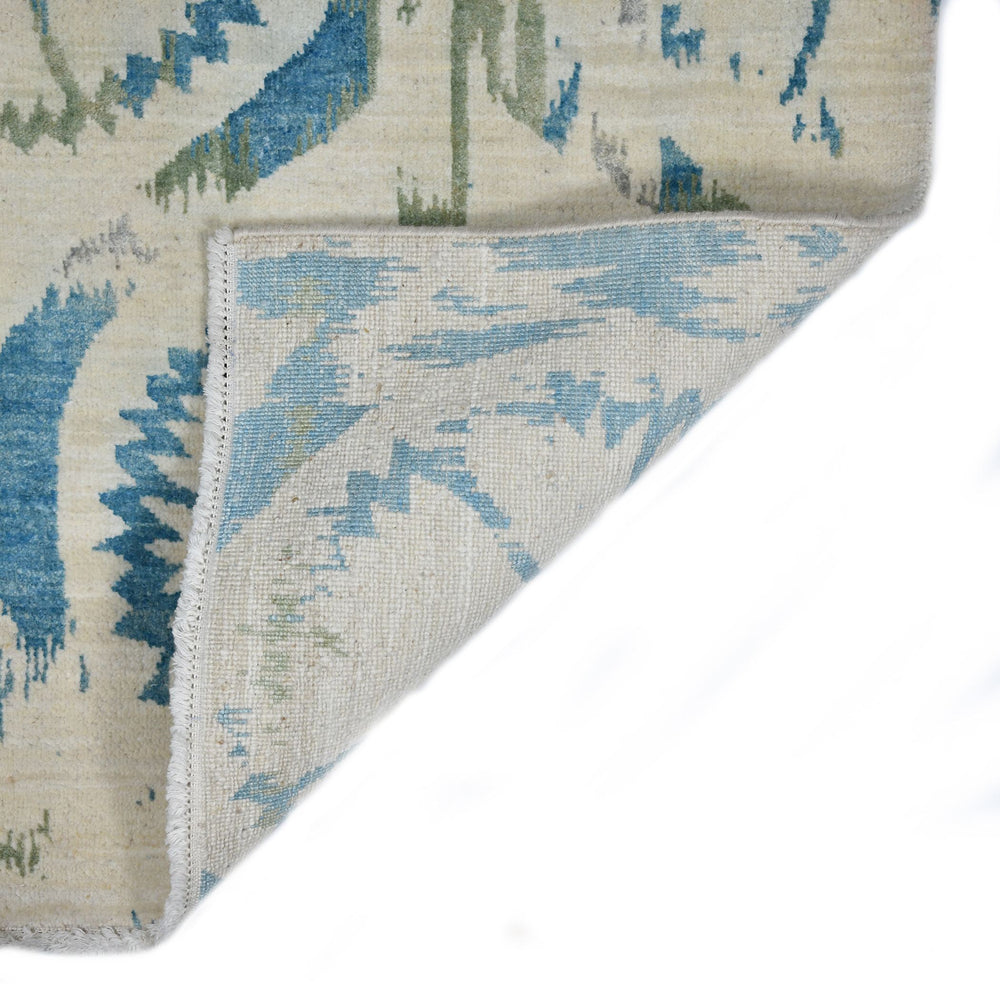 AMER Rugs Dazzle Hand-knotted Wool Silk Area Rug Ivory Floral Transitional Living Room Accent 2' x 3' DAZ30203