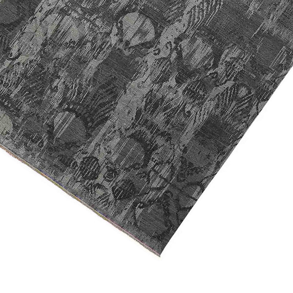 Dazzle Wool Silk Hand-knotted Abstract Area Rug Artisan Crafted Low Pile for Modern Spaces