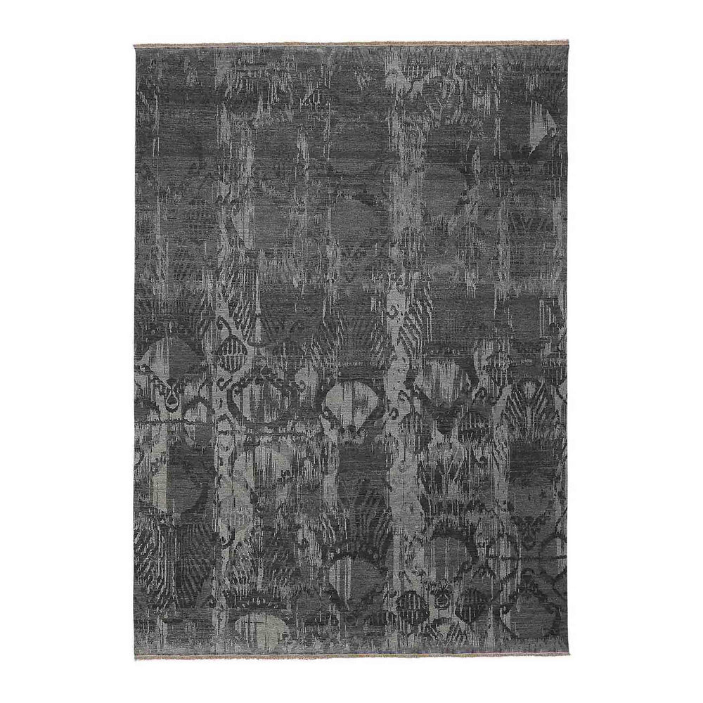 AMER Rugs Dazzle Wool Silk Hand-knotted Abstract Area Rug Artisan Crafted Low Pile for Modern Spaces 6' X 9' DAZ40609