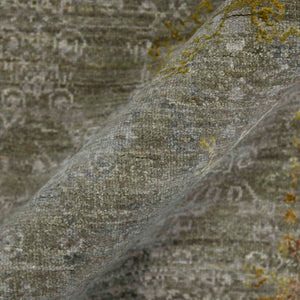 Dazzle Hand-knotted Wool Silk Geometric Area Rug Artisan Crafted for Modern Living Spaces