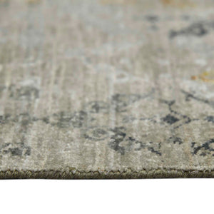 Dazzle Hand-knotted Wool Silk Geometric Area Rug Artisan Crafted for Modern Living Spaces