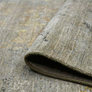Dazzle Hand-knotted Wool Silk Geometric Area Rug Artisan Crafted for Modern Living Spaces