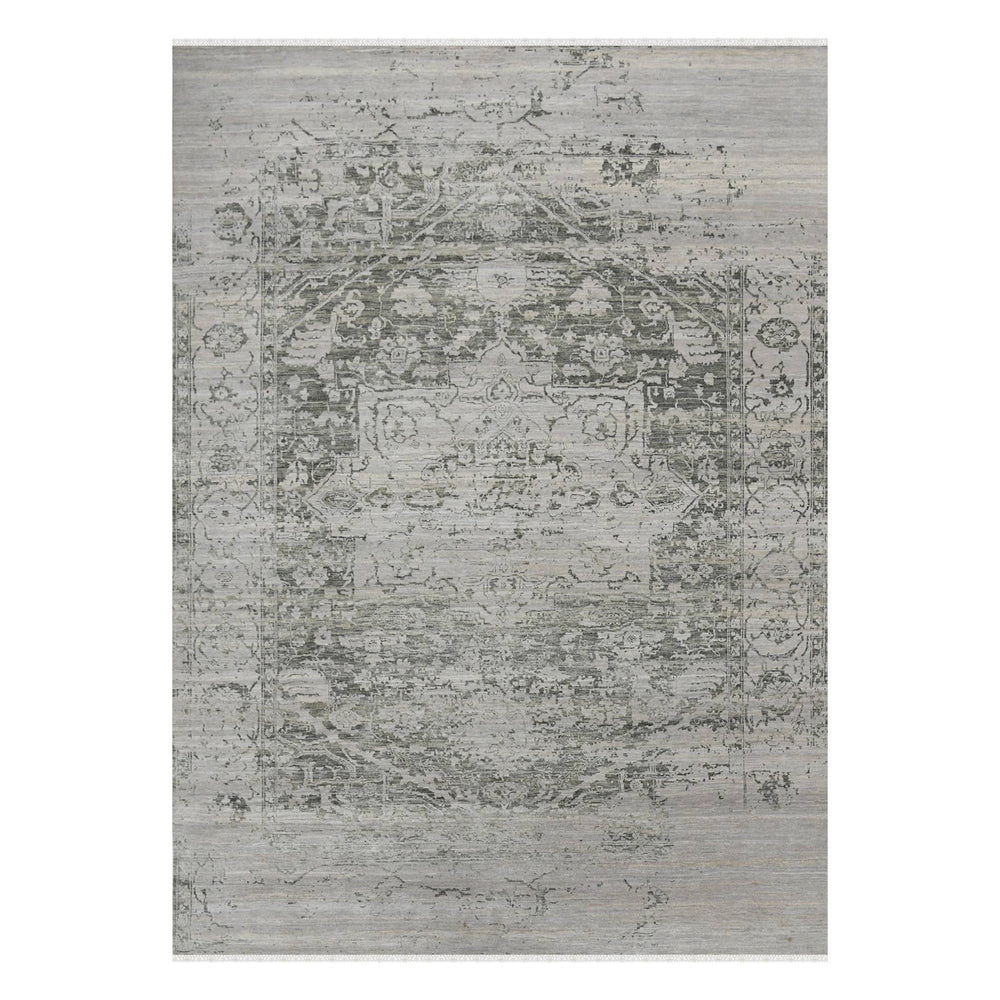 AMER Rugs Dazzle Hand-knotted Wool Silk Abstract Area Rug Artisan Low Pile Modern Accent DAZ80203