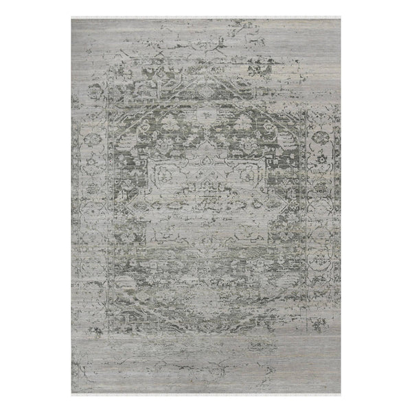 AMER Rugs Dazzle Hand-knotted Wool Silk Abstract Area Rug Artisan Low Pile Modern Accent DAZ80203