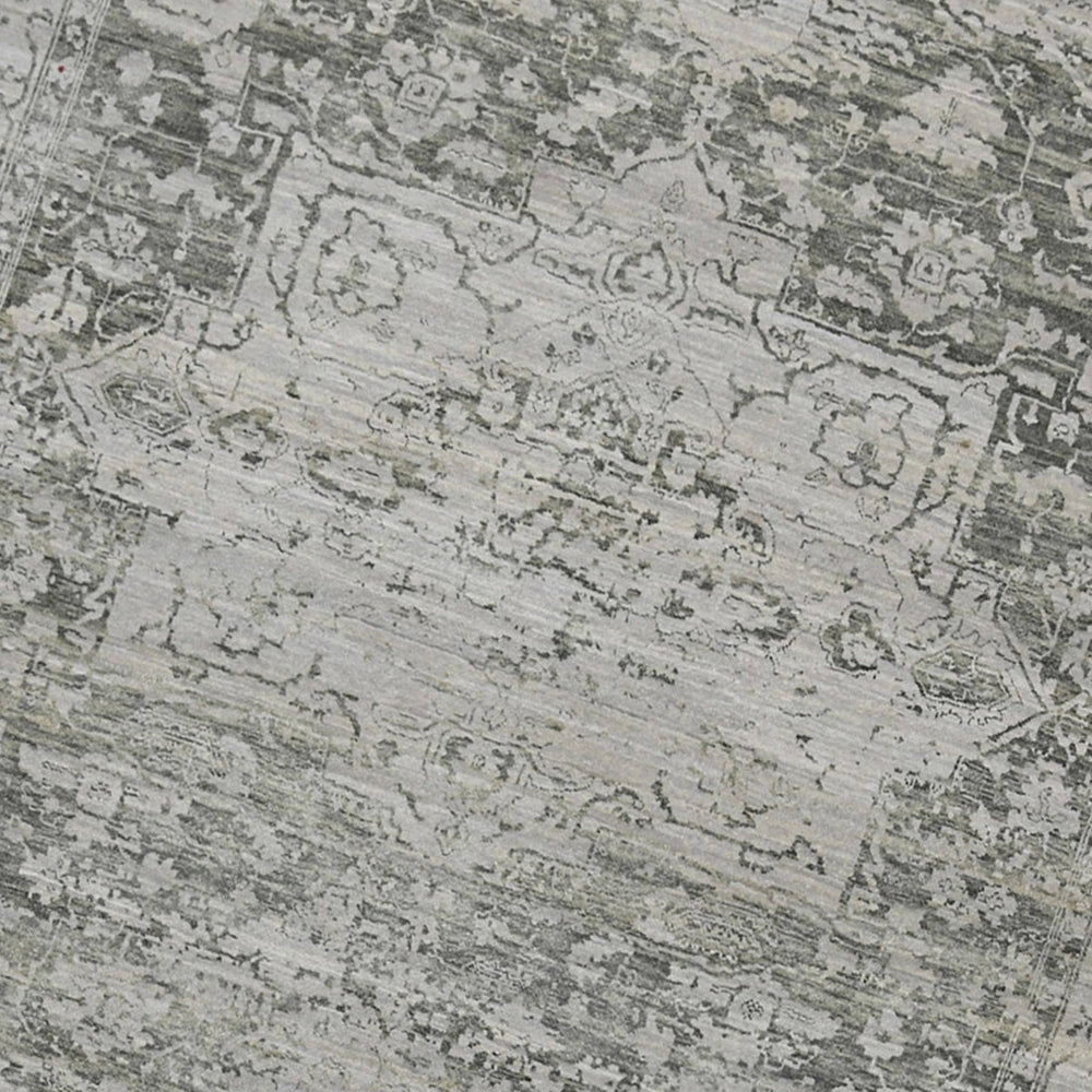 AMER Rugs Dazzle Hand-knotted Wool Silk Abstract Area Rug Artisan Low Pile Modern Accent DAZ80203
