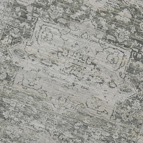 Dazzle Hand-knotted Wool Silk Abstract Area Rug Artisan Low Pile Modern Accent