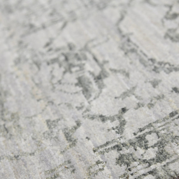 Dazzle Hand-knotted Wool Silk Abstract Area Rug Artisan Low Pile Modern Accent