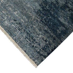 Dazzle Hand-knotted Wool Silk Area Rug Abstract Artisan Weave for Modern Living