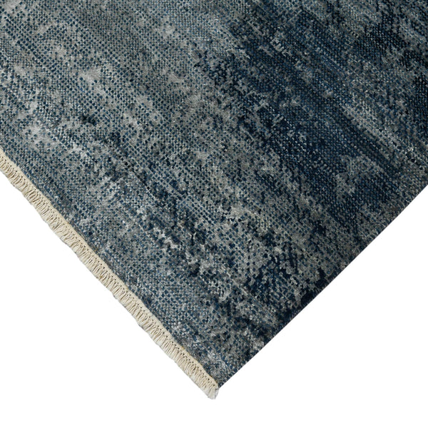 Dazzle Hand-knotted Wool Silk Area Rug Abstract Artisan Weave for Modern Living