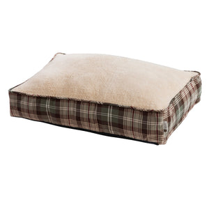 Hiend Accents Huntsman Dog Bed - Luxurious Comfort With Stylish Plaid Trim For Cozy Pet Retreats And Easy Care Multi Color Cover, 90% Polyester,10% Cotton,Fill, 100% Polyester,Liner, 100% Polyester Db1731