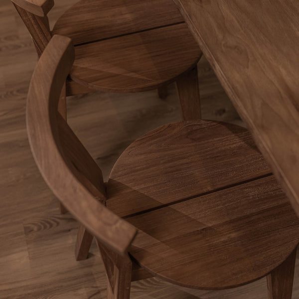 Lh Imports D-bodhi Artisan Buffalo Dining Chair – Unique Teak Wood Design With Distinctive Joinery & Character Brown Teak Wood Dba141