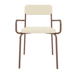 Manhattan Comfort Whythe Modern Dining Chair Natural Linen & Corten DC-2PZ-111