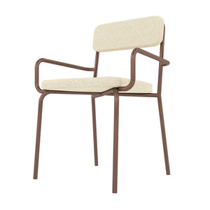 Manhattan Comfort Whythe Modern Dining Chair Natural Linen & Corten DC-2PZ-111